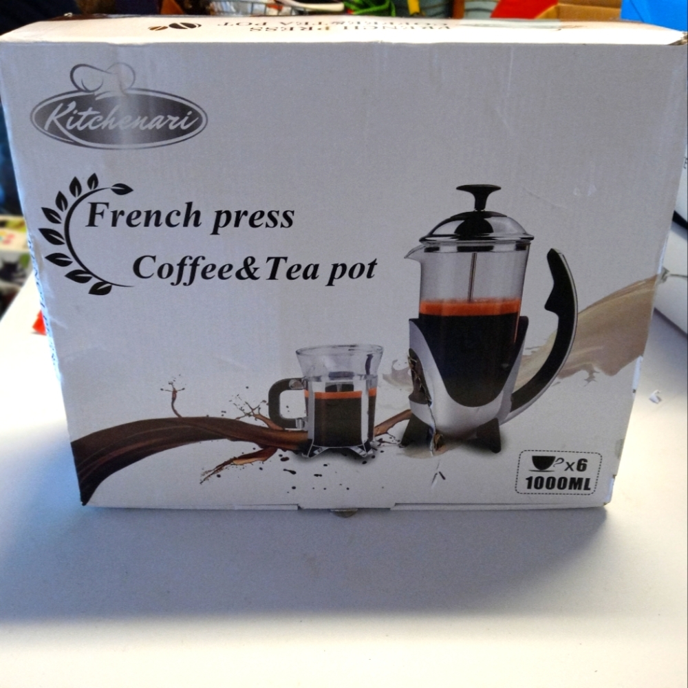 Kitchenari French Press Coffee & Tea Pot